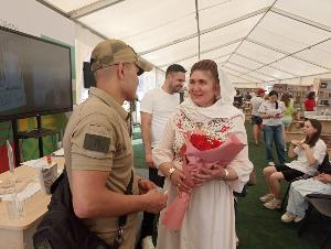 Боец СВО приехал на презентацию книги Л. Абдуллиной