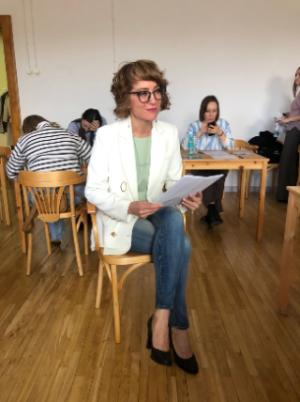В этом году журналисты и пресс-секретари тотальный диктант писали на отдельной площадке в Общественной палате РБ