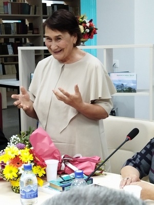 В Национальной библиотеке Республики Башкортостан состоялась встреча с башкирской писательницей Гульсирой Гизатуллиной –Гайсаровой